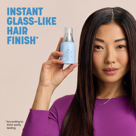 Drybar Liquid Glass helps maintain a blowout with moisture-repelling protection.