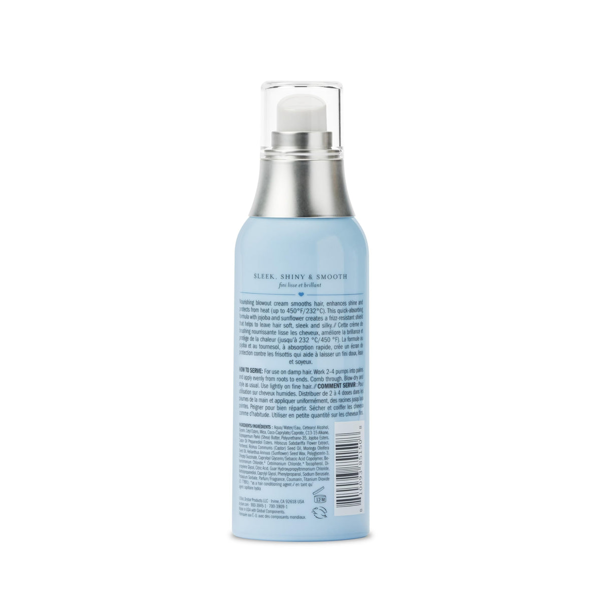 Shiny, polished look achieved with Drybar Liquid Glass after styling.
