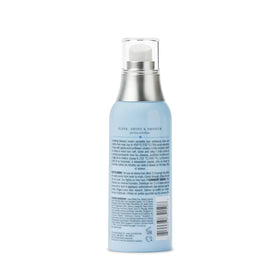 Shiny, polished look achieved with Drybar Liquid Glass after styling.