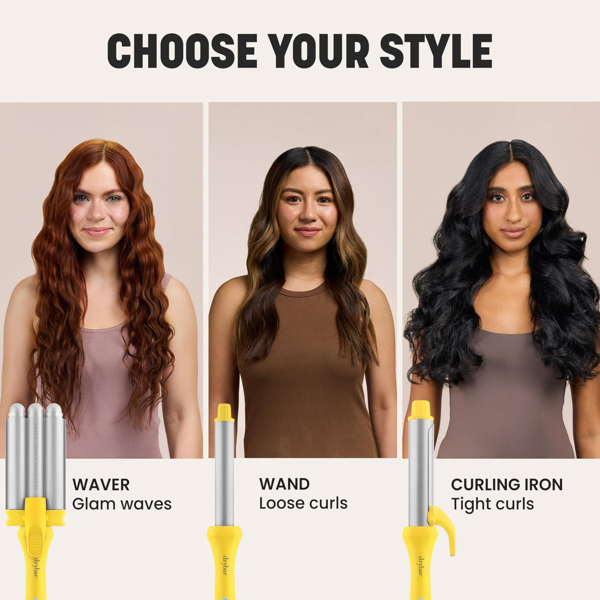 Drybar The Mixologist 1.25inch curling iron for classic curls with shine