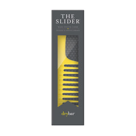 Drybar Slider Wide-Tooth Comb ergonomic handle provides slip-free grip for easy styling