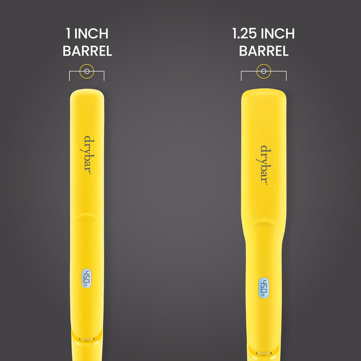 Drybar The Tress Press rounded barrel enables curling and waves.