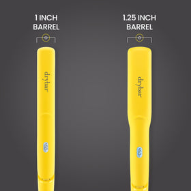 Drybar The Tress Press rounded barrel enables curling and waves.