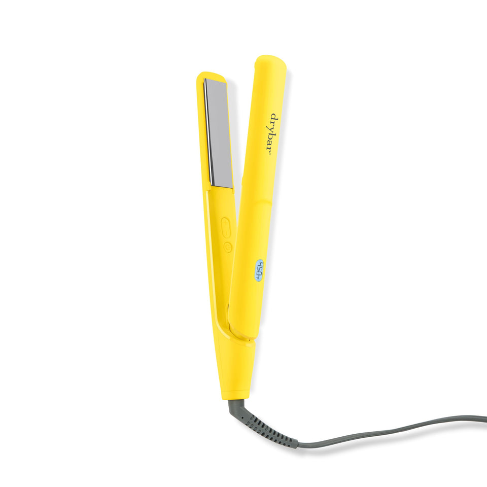 Drybar The Tress Press 1-inch straightening plates for quick, smooth results.