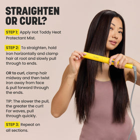 Drybar The Tress Press universal voltage for world travel.