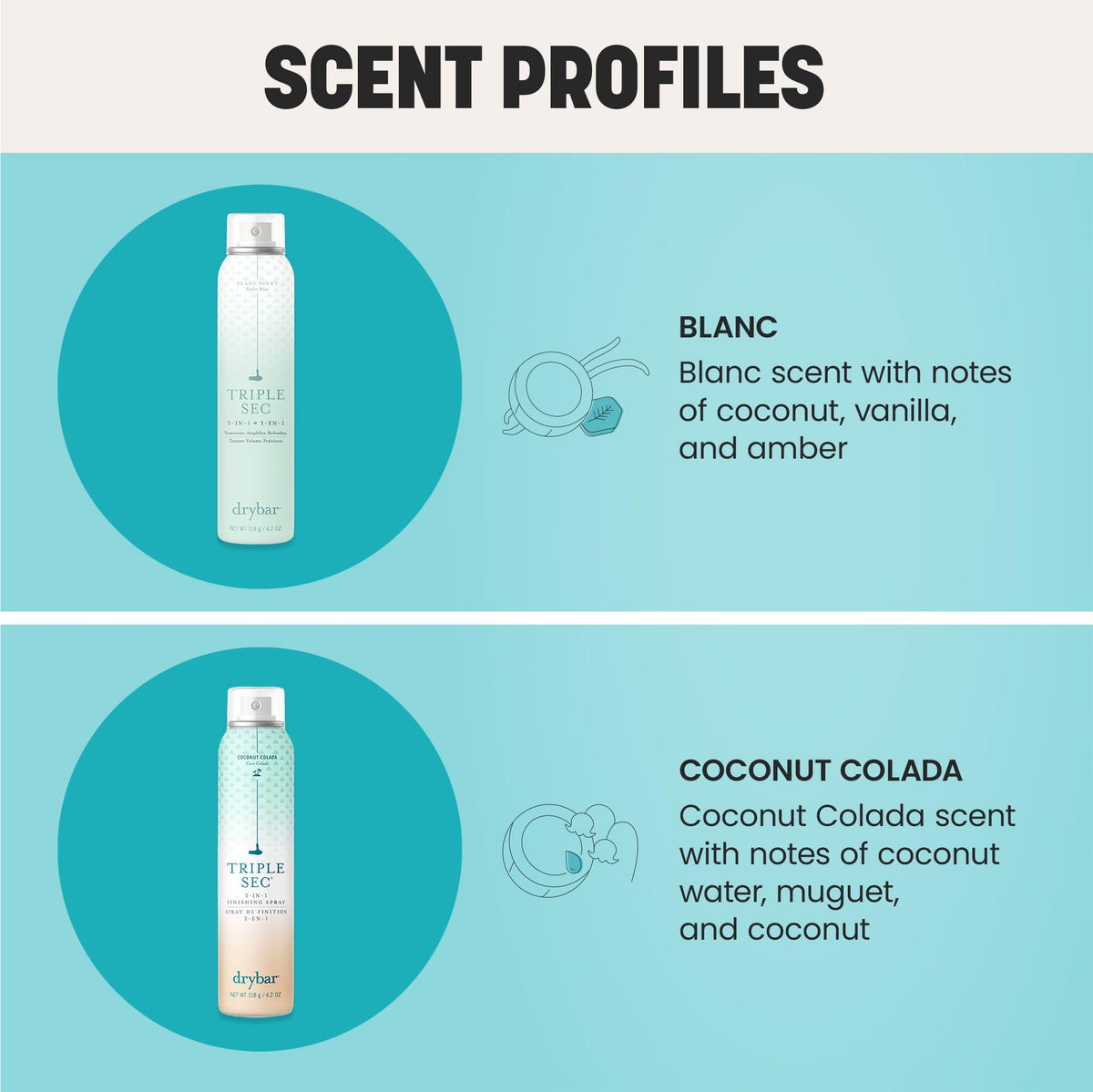 Drybar Triple Sec volume effect reveals fuller, lifted hair.
