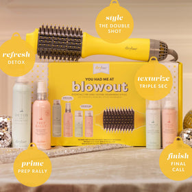 Drybar The Double Shot tool used for efficient blowout styling.