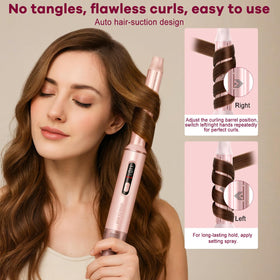Dryhsip 5-in-1 hair styler pink straightening brush for sleek straight hair.