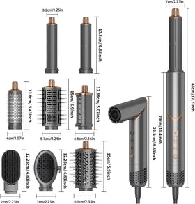 Dryhsip right suction wand provides symmetrical curl guidance.