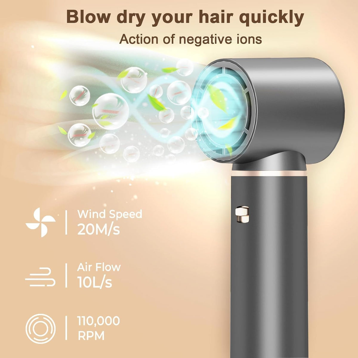 Dryhsip hair dryer nozzle attachment delivers smooth drying