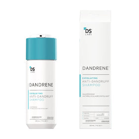 DS Laboratories Dandrene bottle front view promotes gentle cleansing for flaky scalp.