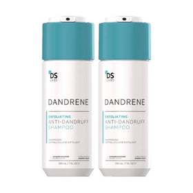DS Labs Dandrene shampoo bottle emphasizing color-safe formula for sensitive scalp relief.