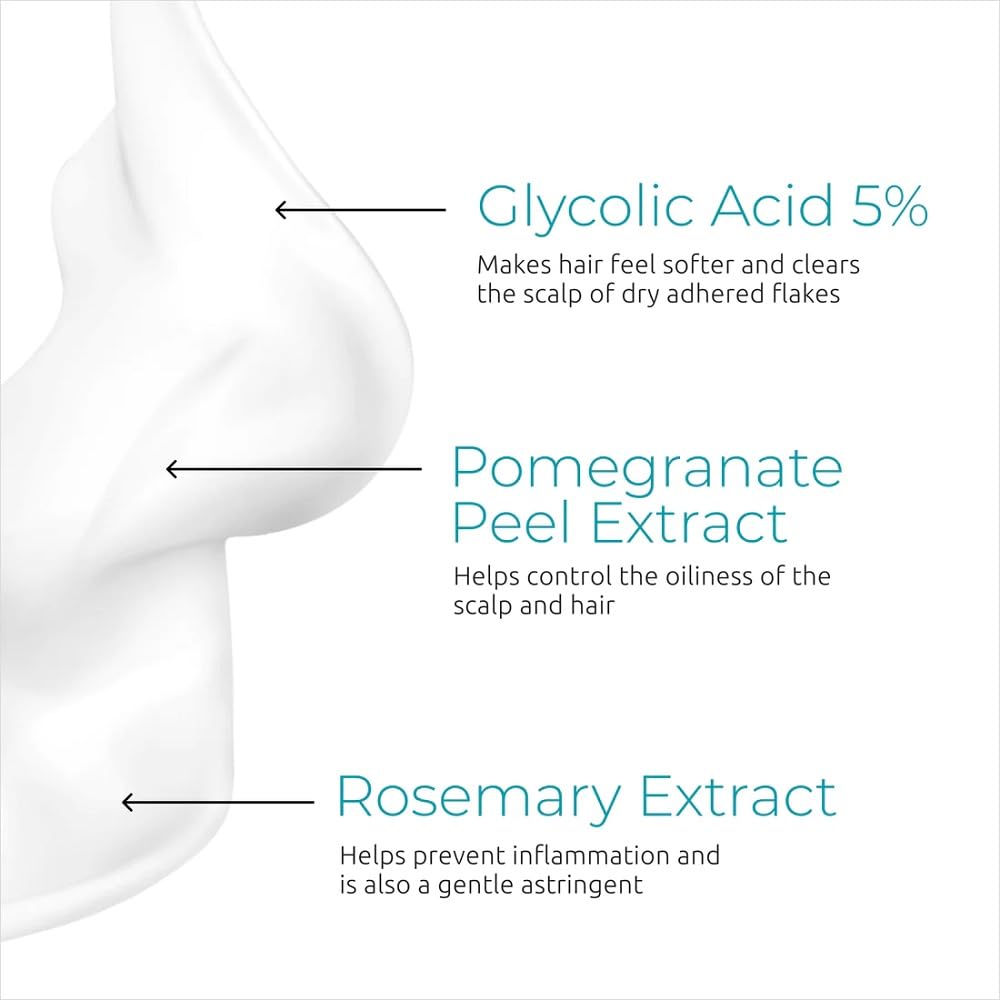 DS Labs Dandrene bottle highlighting sulfate-free cleansing for sensitive scalps.