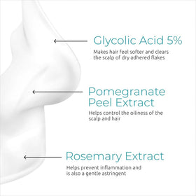 DS Labs Dandrene bottle highlighting sulfate-free cleansing for sensitive scalps.