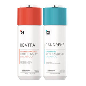 DS Labs Revita shampoo bottle showing density-boosting formula for fuller hair