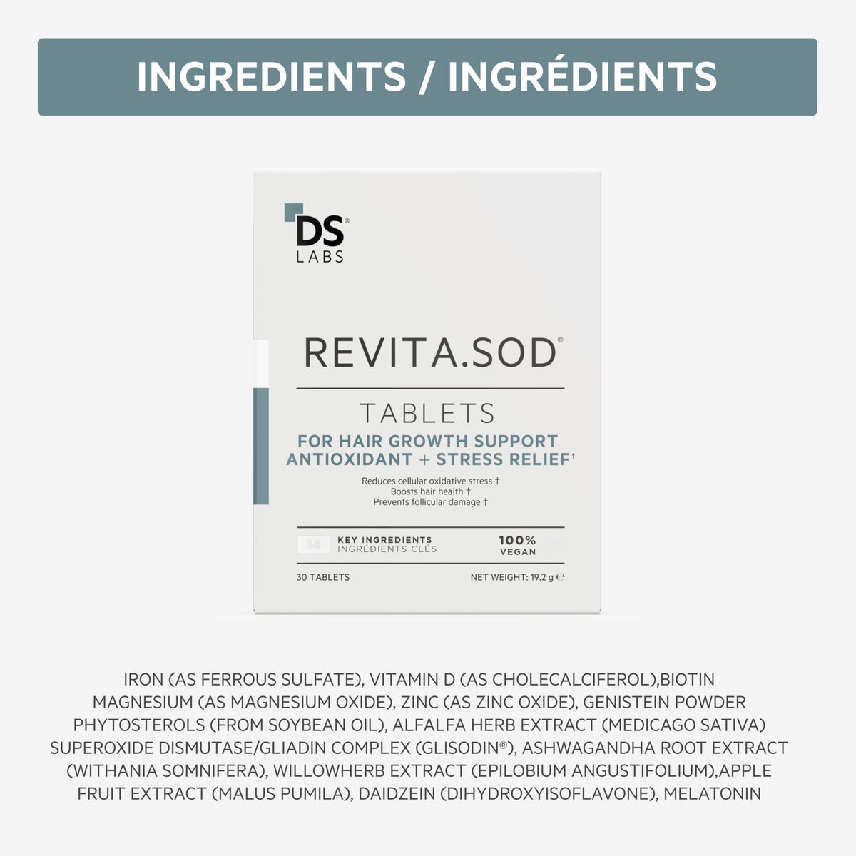 DS Labs Revita.SOD daily routine for consistent care.