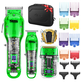 DSP Hair Clipper set offers cordless performance for at-home professional cuts.