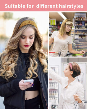 DUALFERV women and girls headbands offer soft cotton-polyester comfort all day.