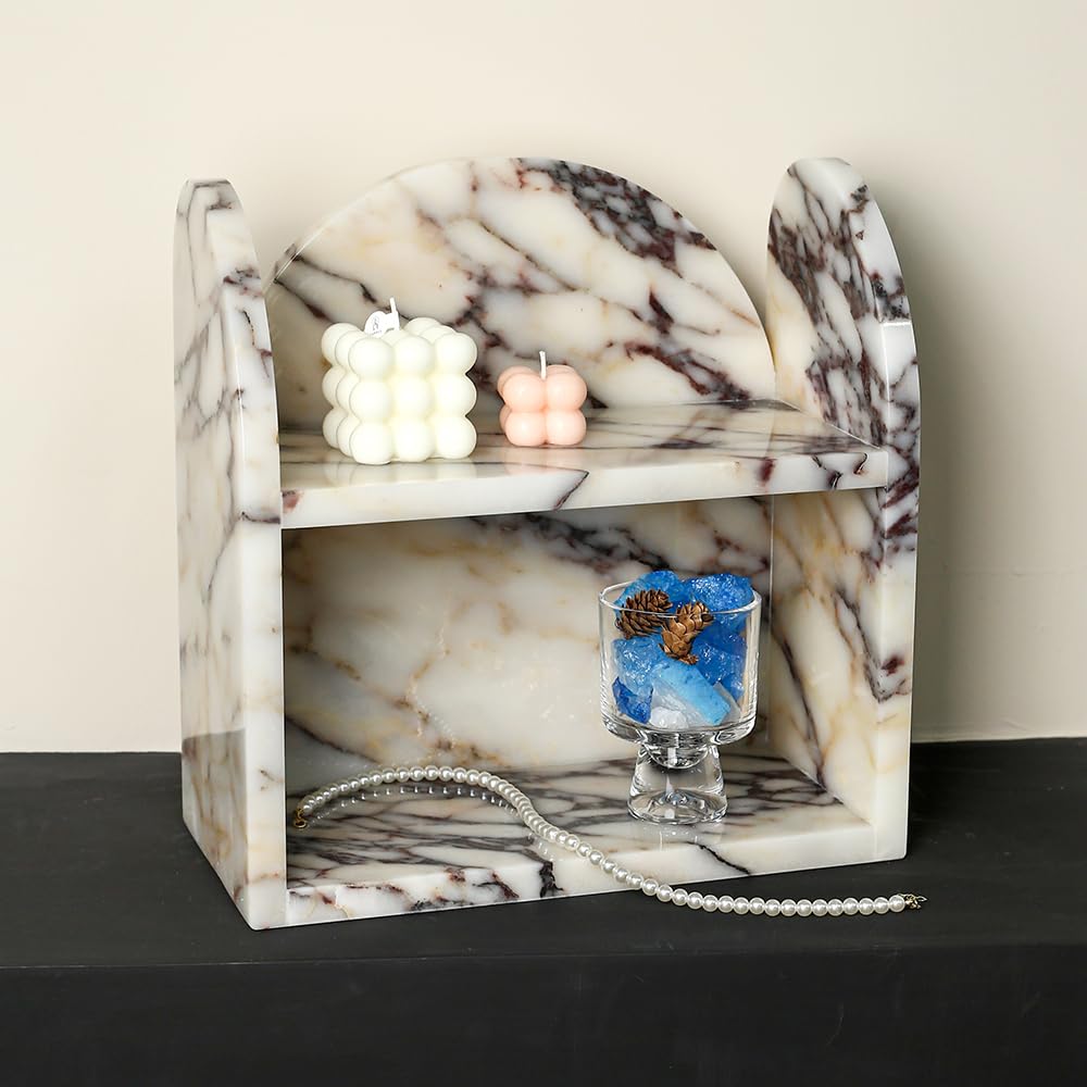 Dimensions 13 by 6.3 by 13.2 inches fit vanity or nightstands.