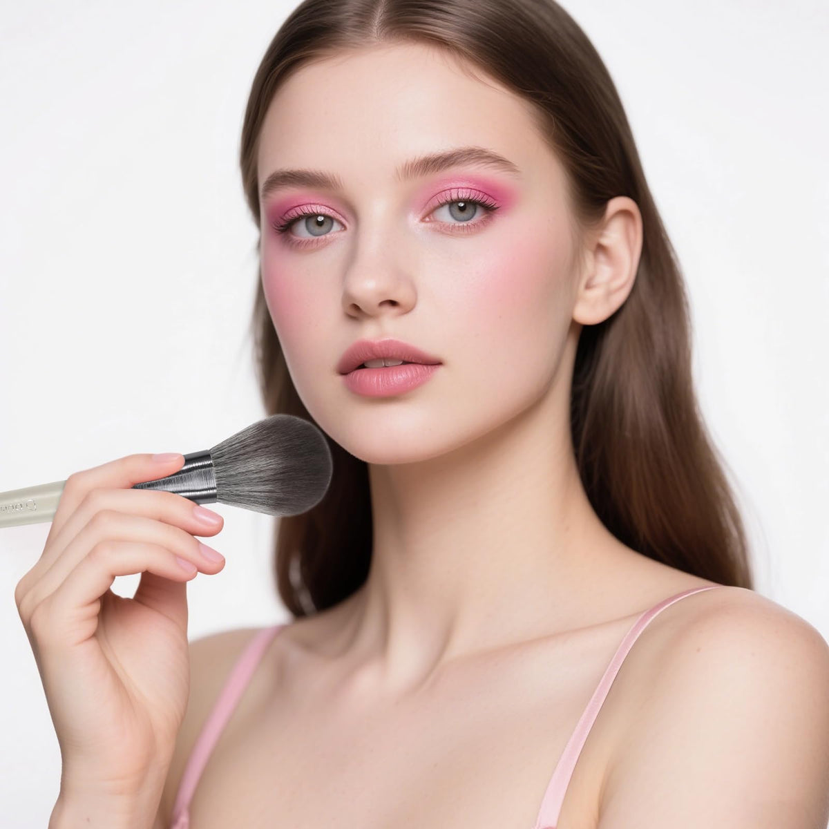 DUcare blush brush for soft, precise color.