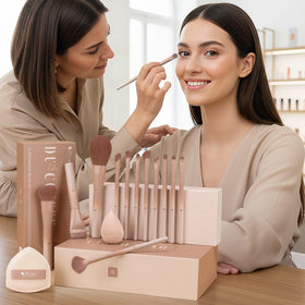 DUcare coffee series blush brush for precise, natural color application