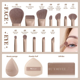DUcare coffee series foundation brush for smooth, even coverage