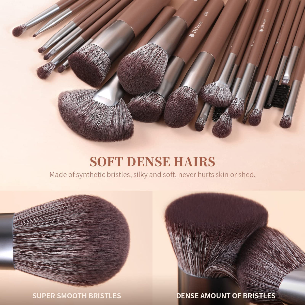 DUcare brush collection supports easy cleaning and long-lasting use.