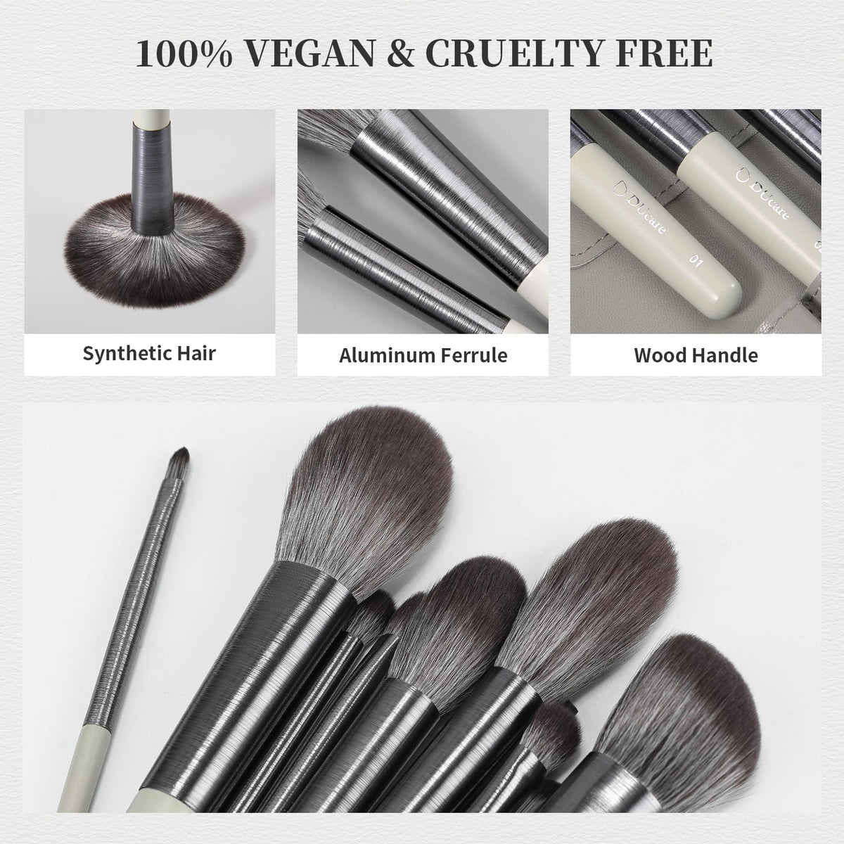 DUcare foundation brush for even coverage and seamless blending.