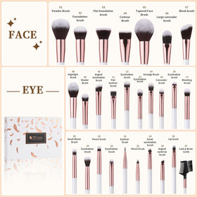DUcare kabuki foundation brush close-up for even coverage.