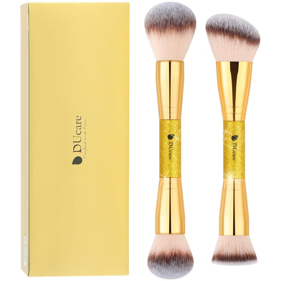DUcare double-ended foundation contour brush for precise sculpting and blending