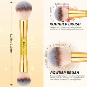 DUcare soft bristles ensure seamless makeup application across powders and creams