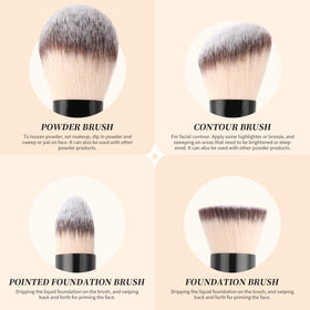 DUcare premium synthetic bristles close-up shows dense, soft fibers for flawless finishes.