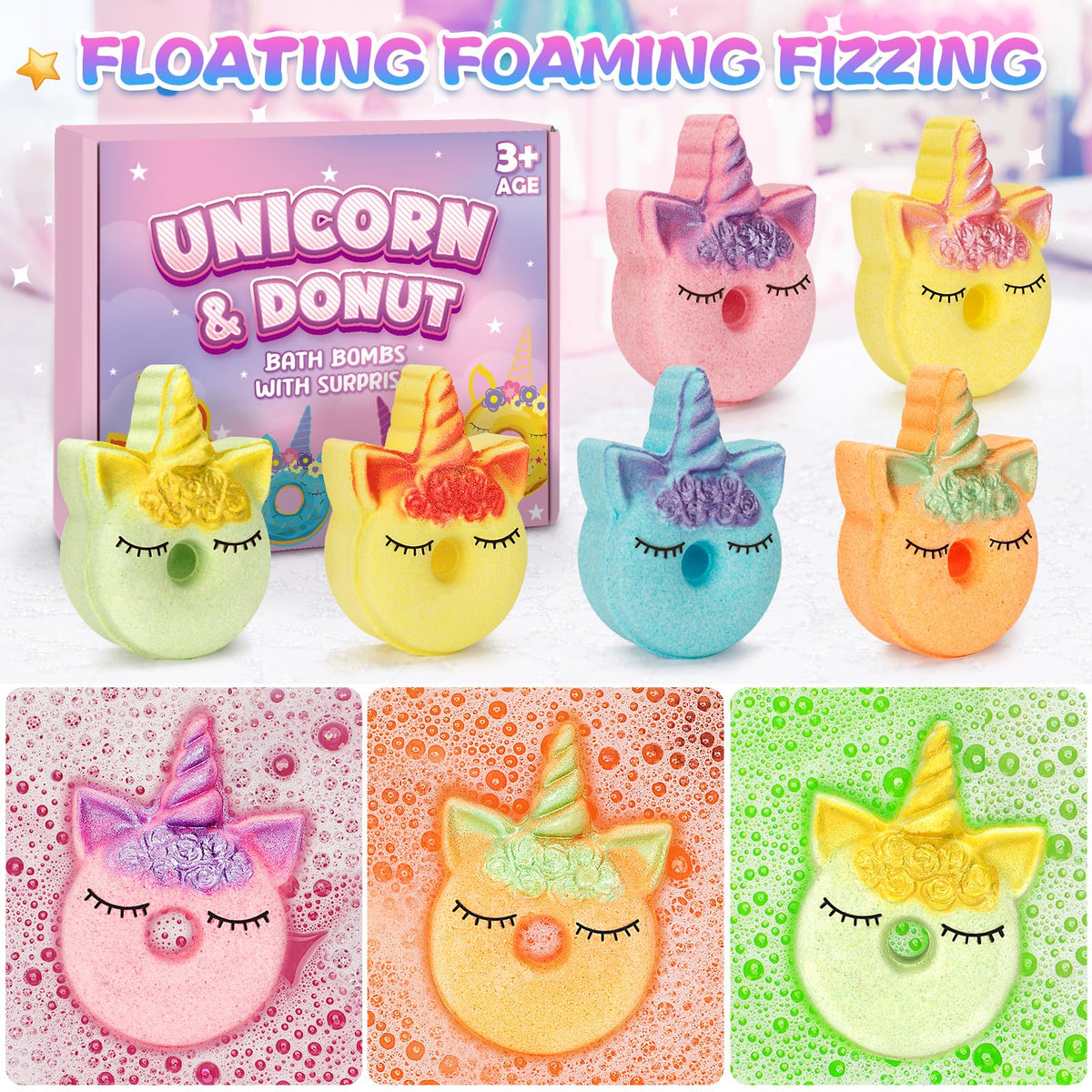 Duchong Surprise Toy Inside Bath Bomb for exciting bath time