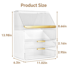 Ducoak-vanity-organization-360 offers 360° clarity to find shades instantly.