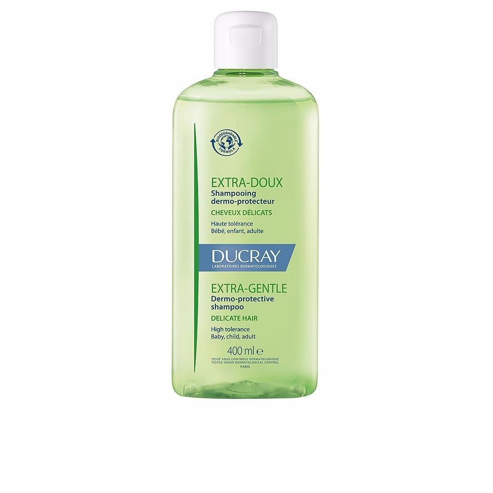Ducray Extra Gentle Dermo-Protective Shampoo bottle with gentle cleansing for the whole family