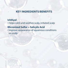 Bathroom scene with Ducray Kertyol P.S.O. bottle suggesting routine scalp care.