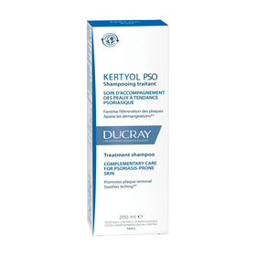 Ducray Kertyol P.S.O. box packaging to emphasize brand trust and dermatologist-friendly formula.