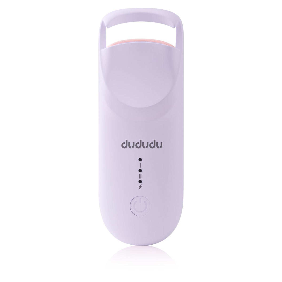 DUDUDU heated eyelash curler with 2-level temp display for consistent curls