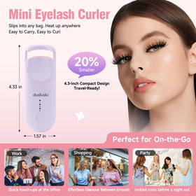 DUDUDU heated eyelash curler memory function keeps your last setting