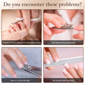Dufuphae dual-width adjustable blade opening for delicate and thick nails.