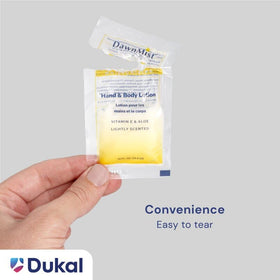 Single-use DawnMist sachet demonstrates mess-free daily application