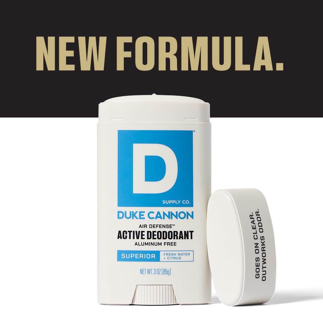 Duke Cannon Alpine Air & Cedarwood packaging emphasizes natural scent.