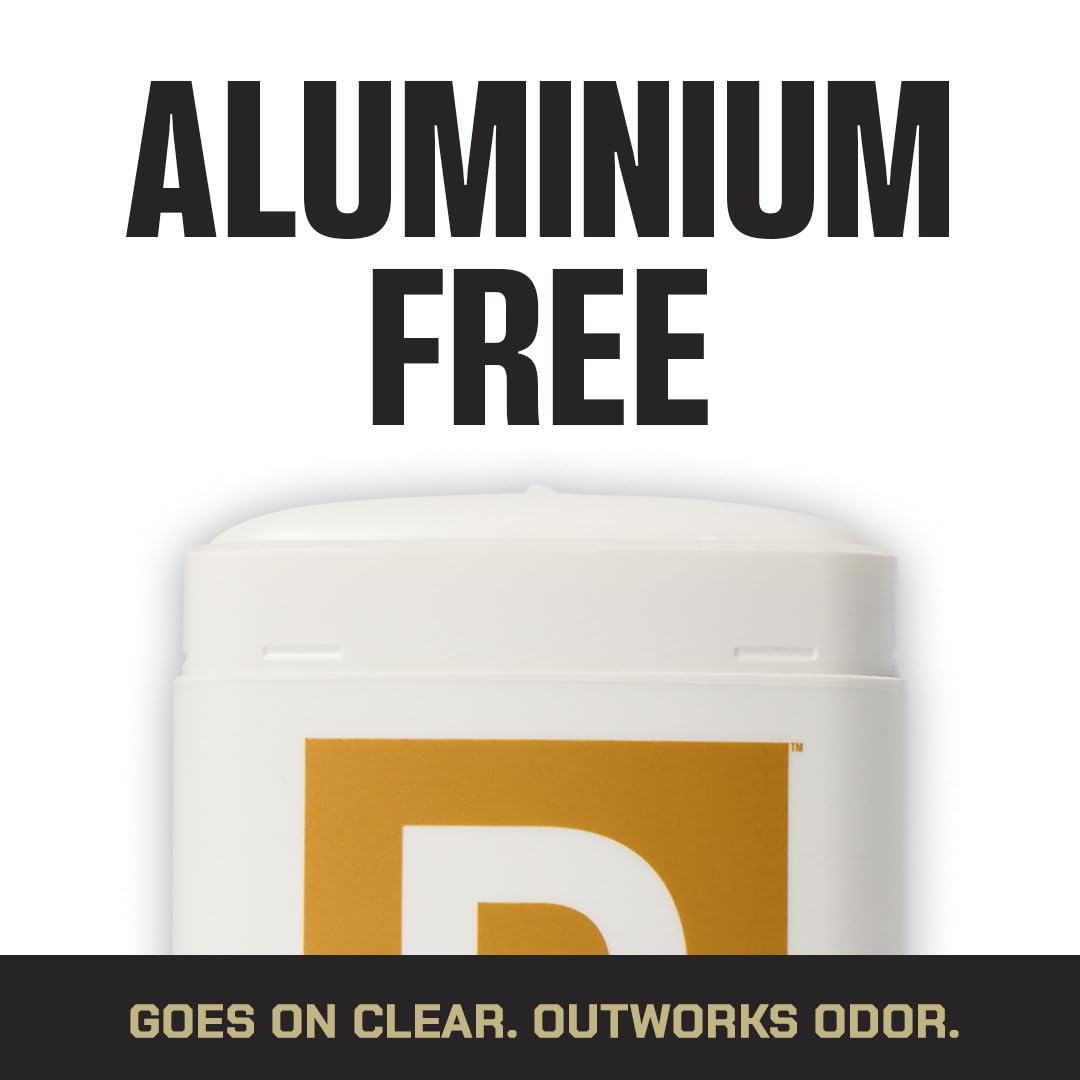 Duke Cannon Midnight Swim label closeup, aluminum-free formula.