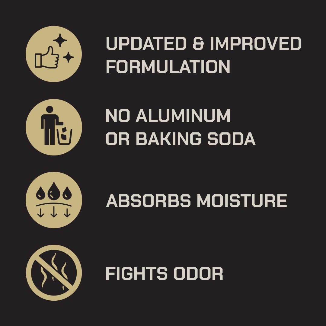 Duke Cannon Sandalwood + Lavender scent graphic suggests calming aroma.