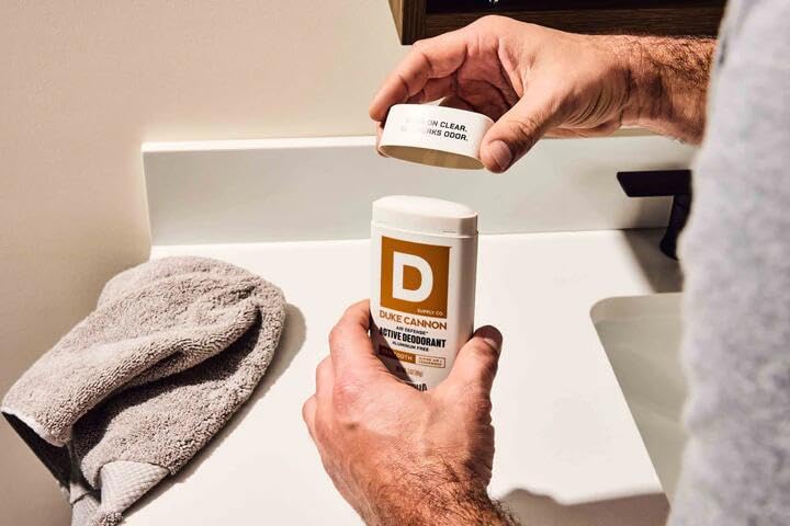 Duke Cannon Vitamin E supports skin comfort while staying fresh.