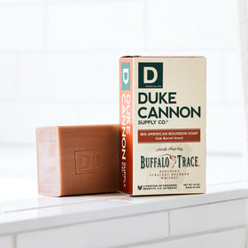 Duke Cannon Big American Bourbon soap bar triple-milled for long-lasting cleansing