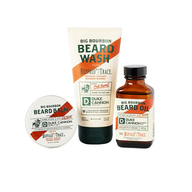 Duke Cannon Big Bourbon Beard Wash bottle for clean, hydrated beards.