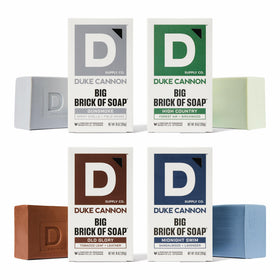 Duke Cannon Big Brick Campfire soap, warm smoky scent for rugged cleansing