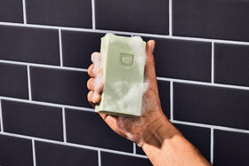 Duke Cannon Made in USA badge on soap bar packaging