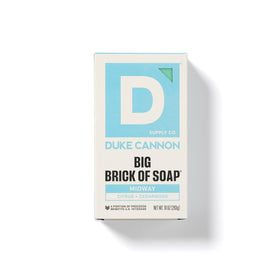 Duke Cannon Big Brick Midnight Swim bar soap with clean aquatic aroma